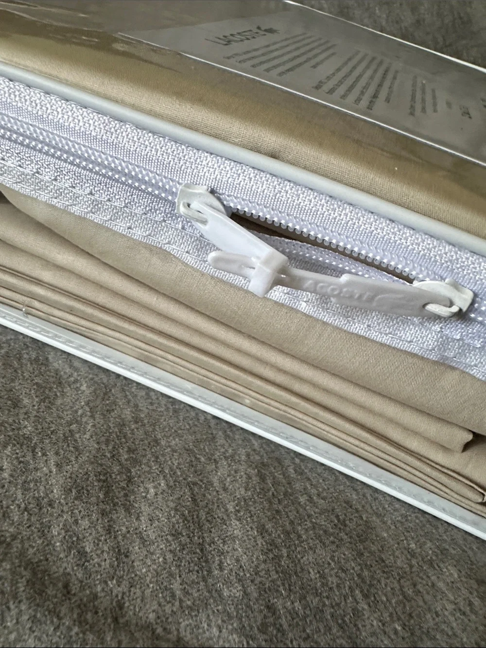 Lacoste Beige Sheet Set
